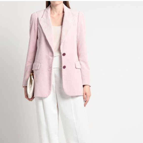 💥 CLEARANCE!!💥 Isabel Marant Malyake Pink Corduroy Blazer single breasted… - Picture 2 of 14